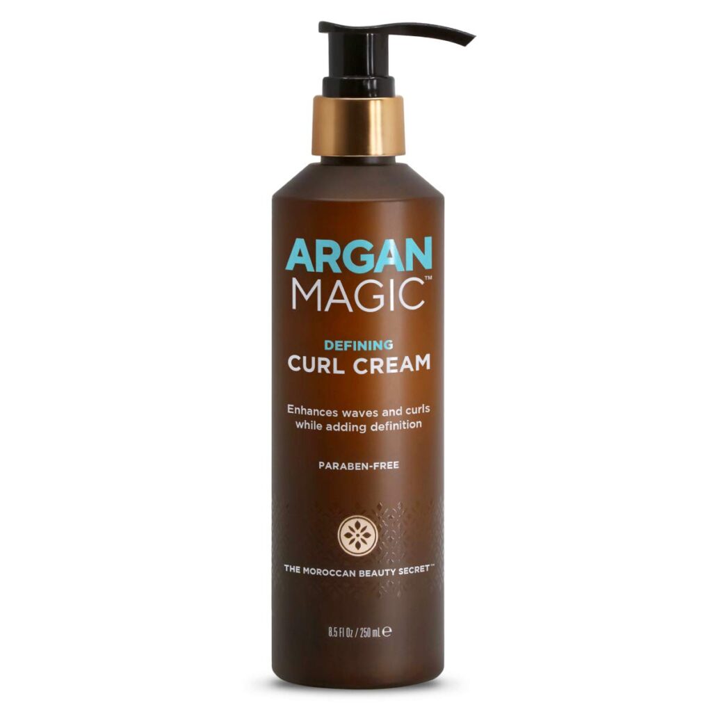 wavy hair routine argun magic curl cream