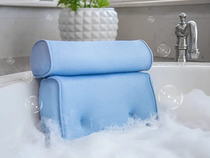 dual-panel design bath pillow