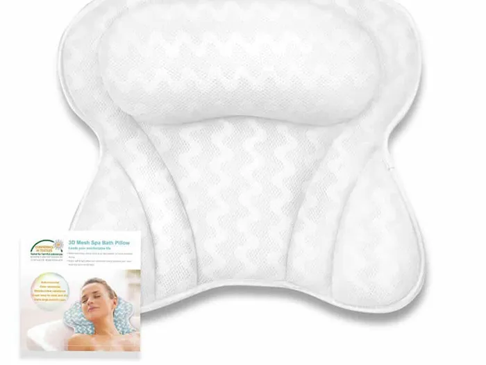 luxury non-slip bath pillow